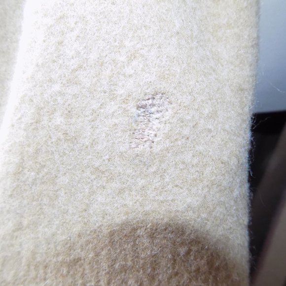 Vintage Beige and Cream Swing Coat Women's Plus Size 1X-XXL - Picture 7 of 8